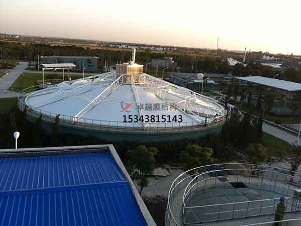 十堰市污水池反封閉罩棚設(shè)計(jì)施工、案例圖片 ?