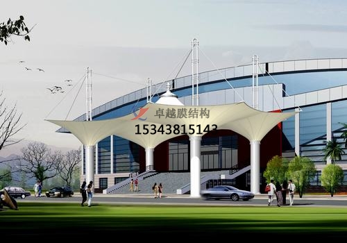 膜結(jié)構(gòu)大門、建筑入口效果圖